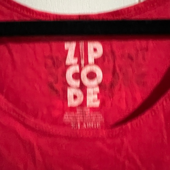 Rolling Stones zip code red racer back tank top XL band shirt music - Picture 3 of 5